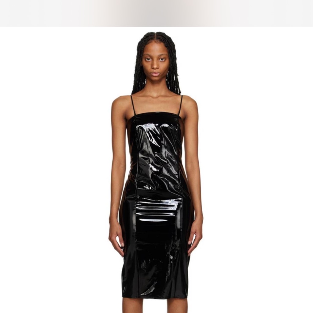 Wolford Black Latex Dress